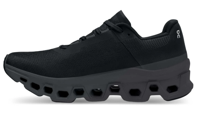 On Cloudmonster Women's Running Shoes - Black/Magnet