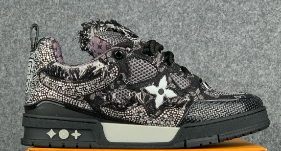 Louis Vuitton LV Skate Sneaker – Black Swarovski Monogram, Limited Edition