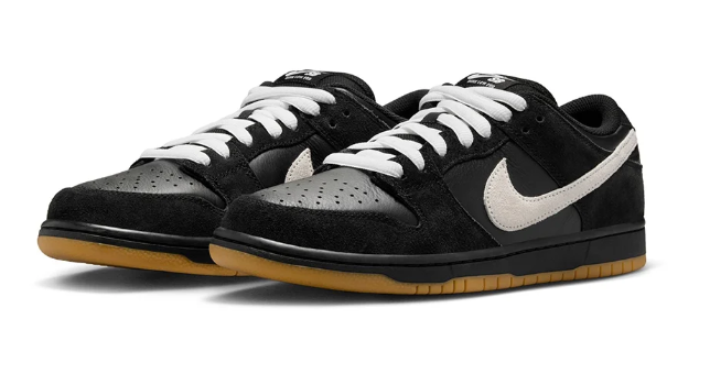 Nike SB Dunk Low Pro Black/White Skate Shoes