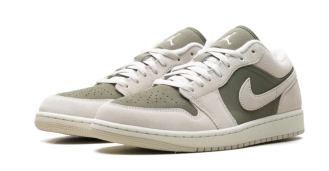 Air Jordan 1 Low SE Medium Olive Sail | HV4089-201