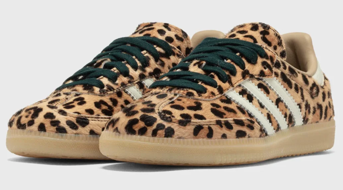 adidas Women's Samba OG Leopard Magic Beige Sneakers