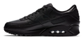 Nike Air Max 90 LTR Triple Black Leather Men's Sneakers
