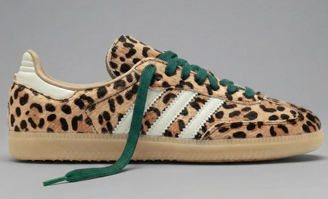 adidas Women's Samba OG Leopard Magic Beige Sneakers