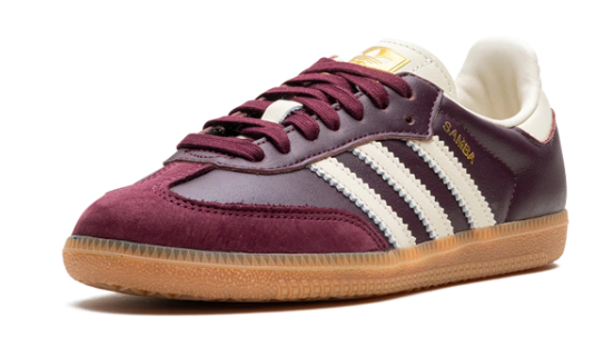 adidas Samba OG Women's Cream White / Earth Strata / Maroon ID0477