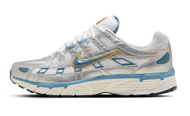 Nike P-6000 Metallic Silver/Aegean Storm Sneakers
