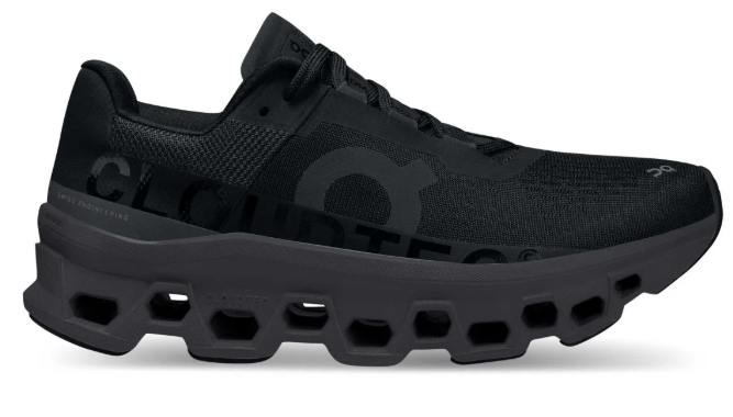 On Cloudmonster Women's Running Shoes - Black/Magnet