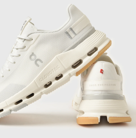 On Women's Cloudnova Form 2 Sneakers, Oyster/Ivory