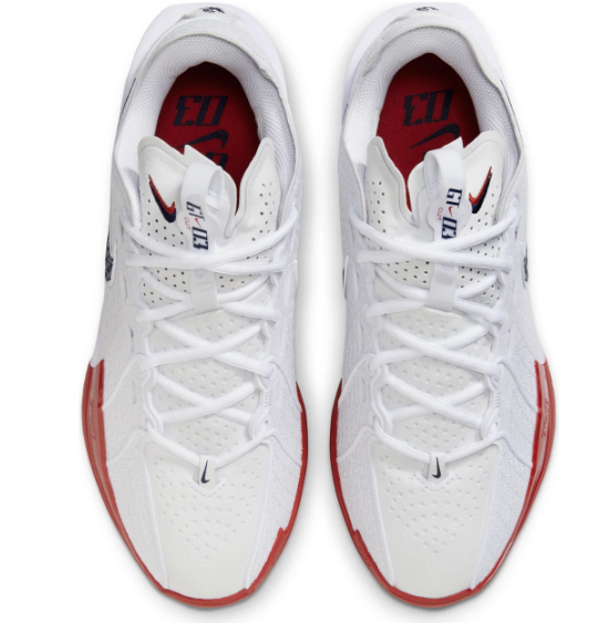 Nike Air Zoom GT Cut 3 EP - White/Black/Siren Red | DV2918-103