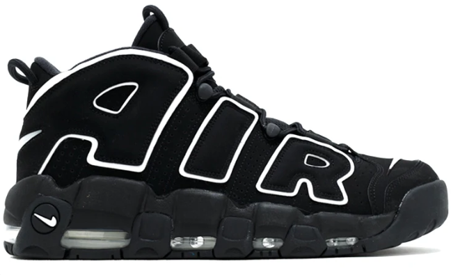 Nike Air More Uptempo - Black/White | 414962-00