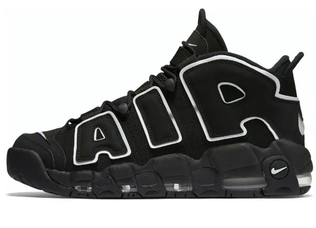 Nike Air More Uptempo - Black/White | 414962-00