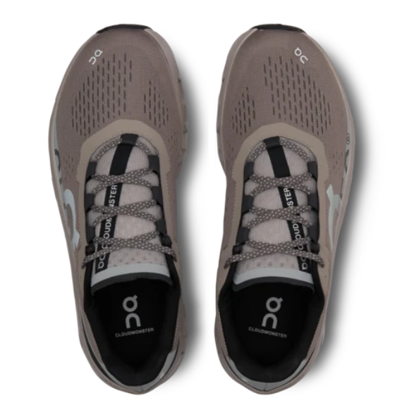 On Cloudmonster Men's Max Cushion Road Running Shoes - Cinder/Fog