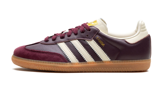 adidas Samba OG Women's Cream White / Earth Strata / Maroon ID0477