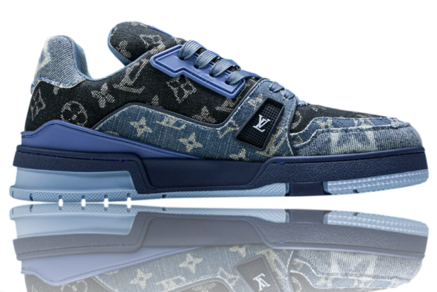 Louis Vuitton LV Trainer Low 'Monogram Denim Blue' – 1AC4YW