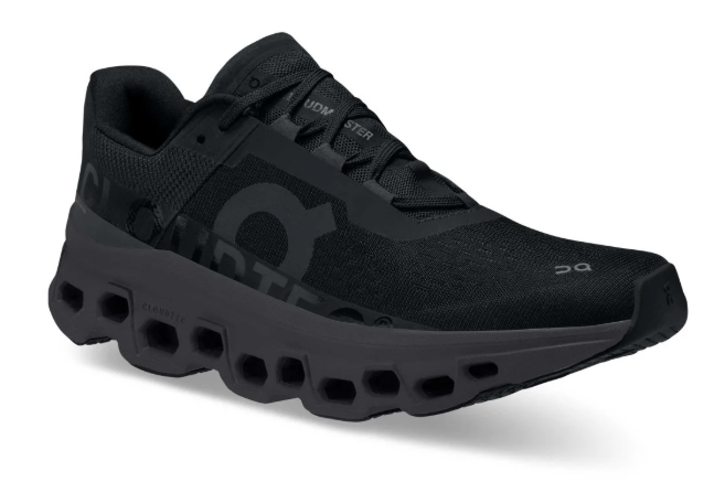 On Cloudmonster Women's Running Shoes - Black/Magnet